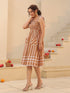 Printed Pure Cotton Fit & Flared Ethnic Dress